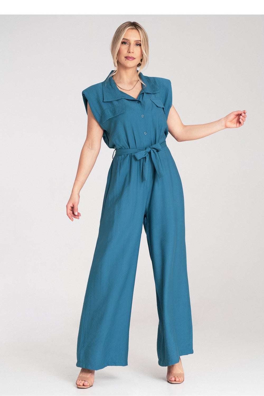 Suit M1176 – Figl, Blue – Jumpsuit – image 3