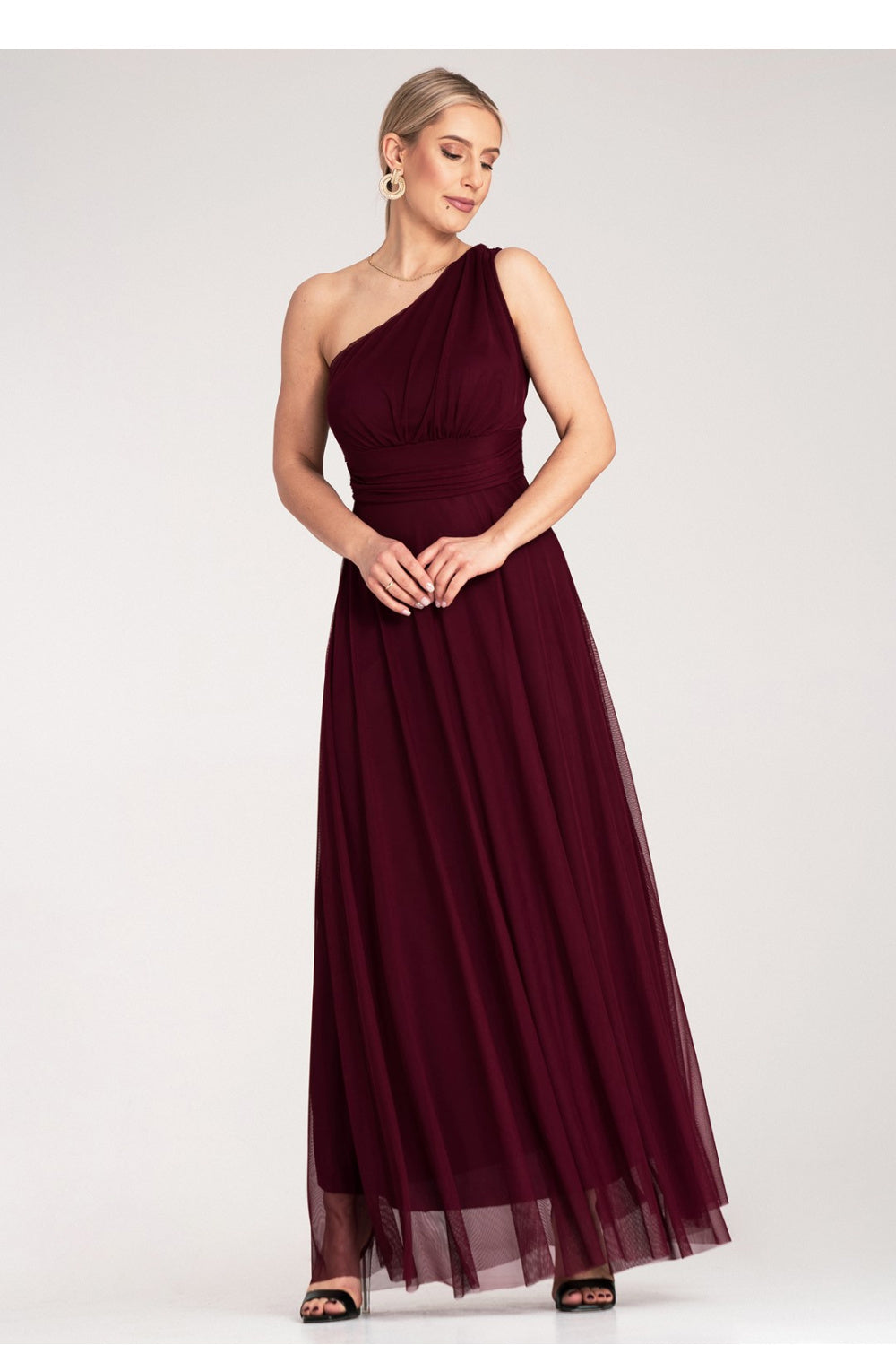 Evening dress M1172 – Figl, Burgundy – Evening Dress