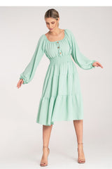 Day Dress M1169 – Figl, Green – Day Dress – image 2