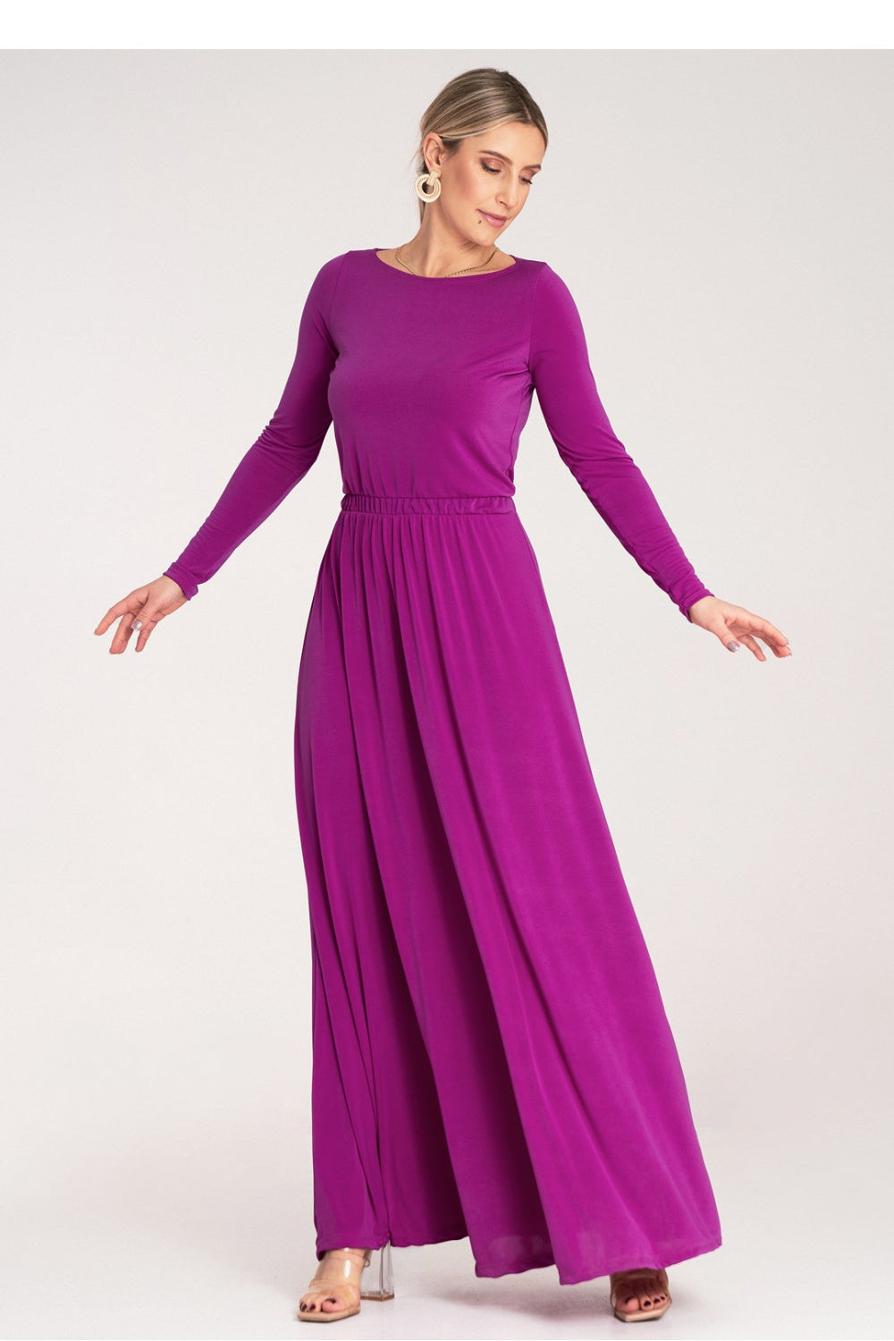Day Dress M1166 – Figl, Fuchsia – Day Dress