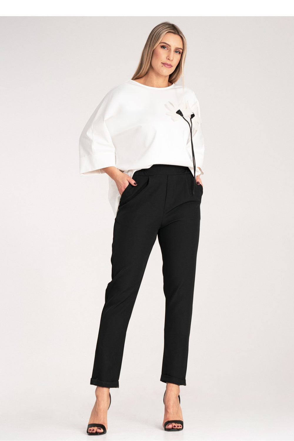 Women's Trousers M1161 – Figl, Black – Pants