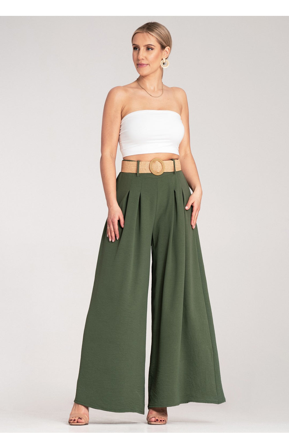 Women's Trousers M1160 – Figl, Green – Pants