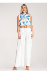 Women's Trousers M1160 – Figl, White – Pants – image 3