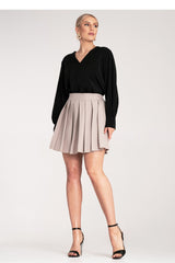 Short skirt M1159 – Figl, Beige – Skirt – image 2