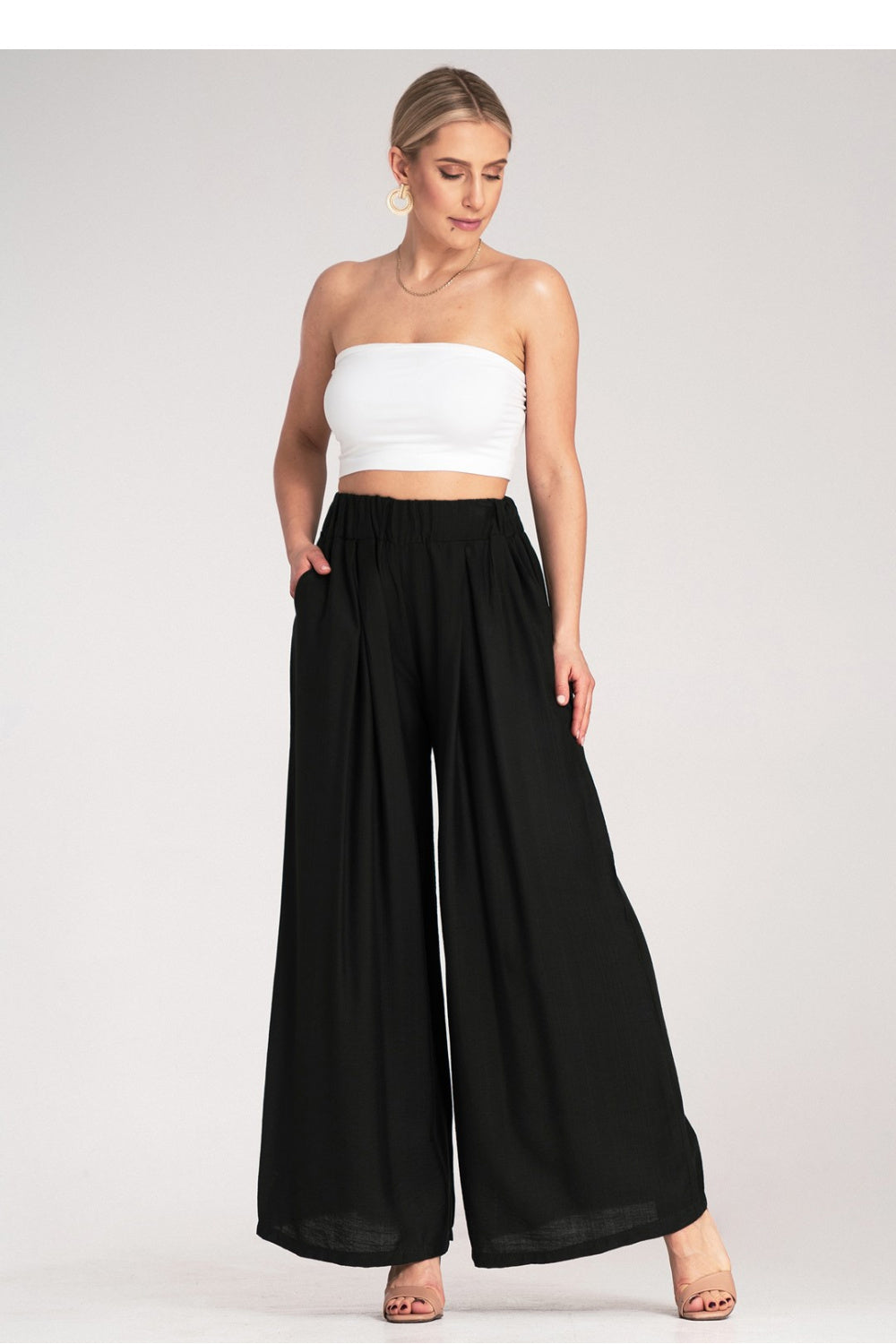 Women's Trousers M1158 – Figl, Black – Pants – image 2