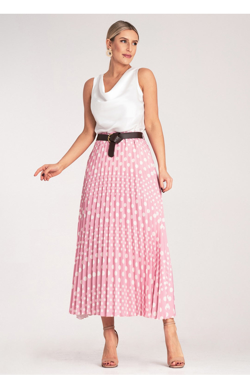 Skirt M1155 – Figl, Pink – Skirt – image 3