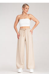 Women's Trousers M1149 – Figl, Beige – Pants