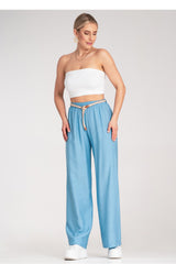 Women's Trousers M1149 – Figl, Blue – Pants – image 2