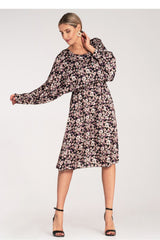 Day Dress M1128 – Figl, Black – Day Dress – image 3