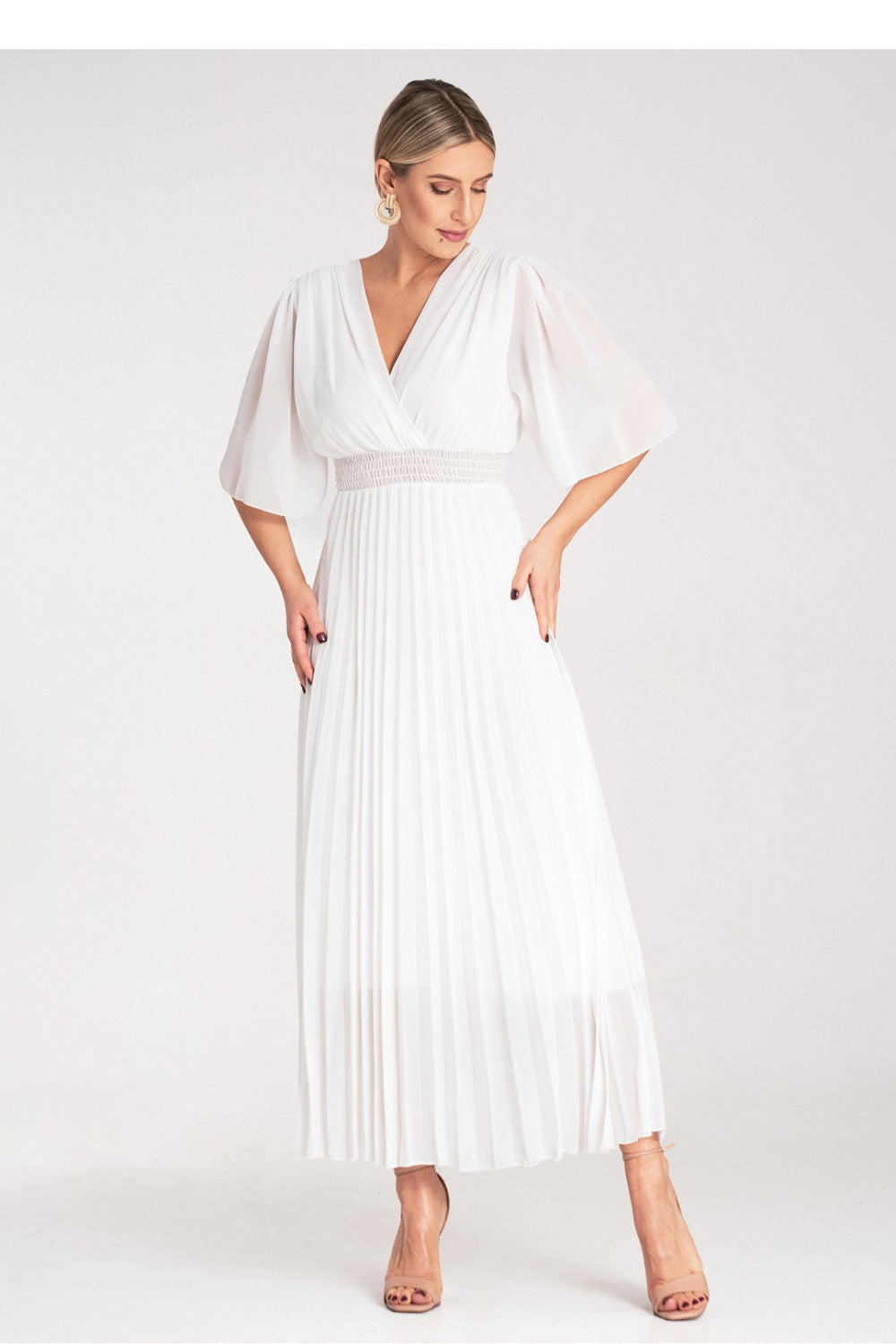 Cocktail dress M1124 – Figl, White – Cocktail Dress