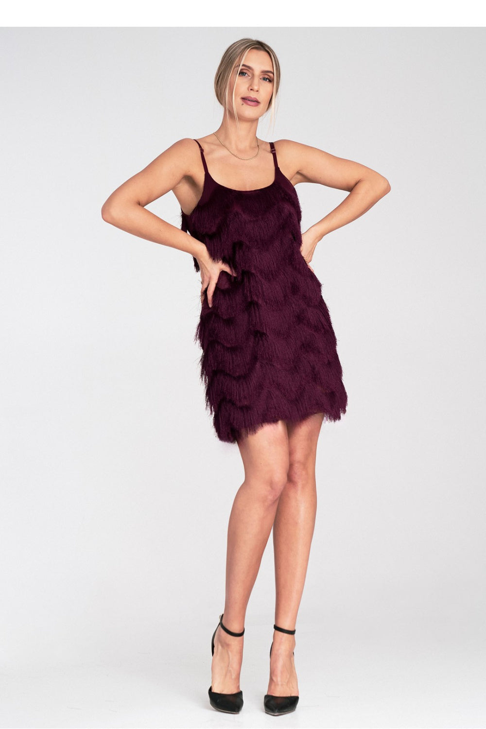 Evening dress M1107 – Figl, Burgundy – Evening Dress