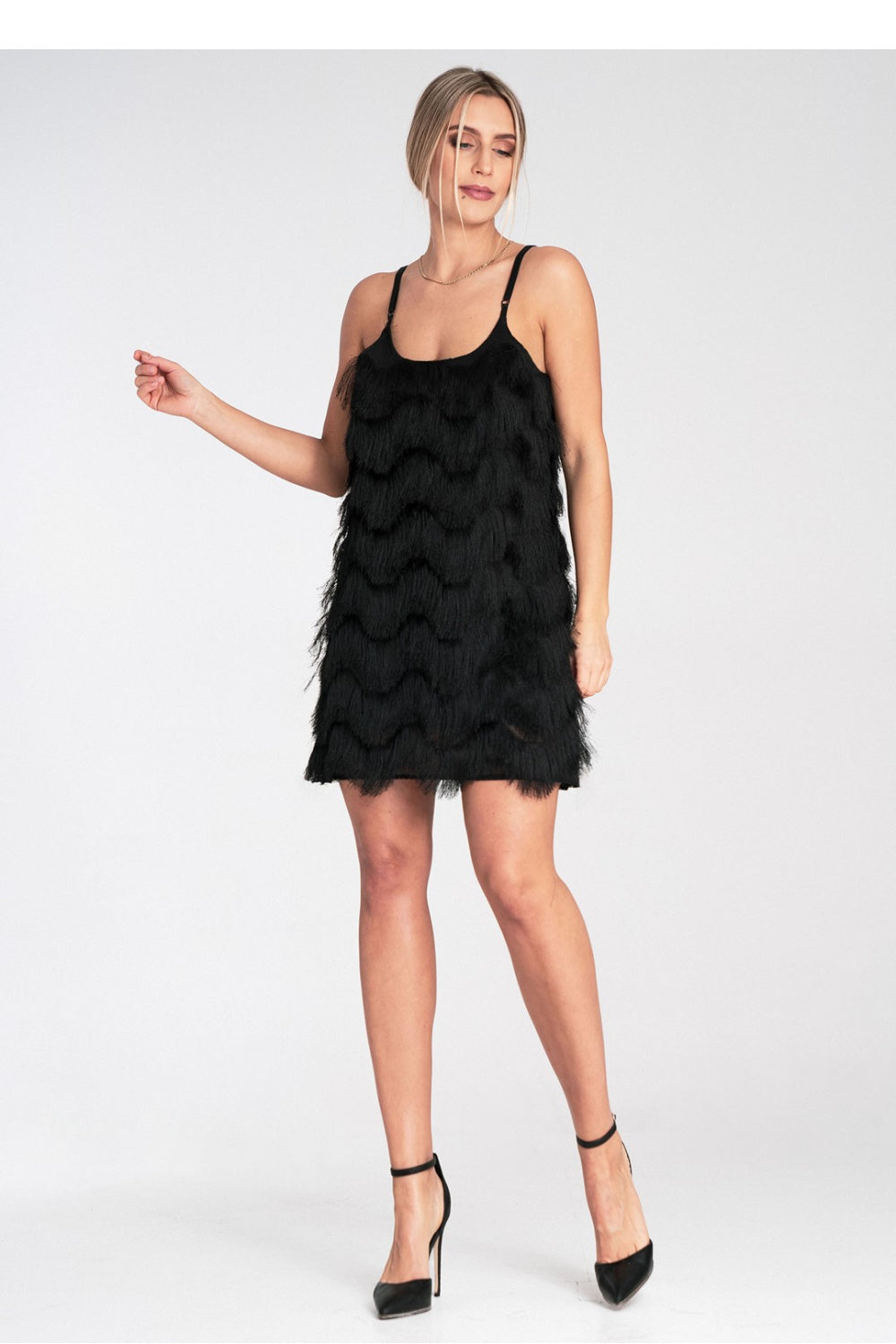 Evening dress M1107 – Figl, Black – Evening Dress – image 2
