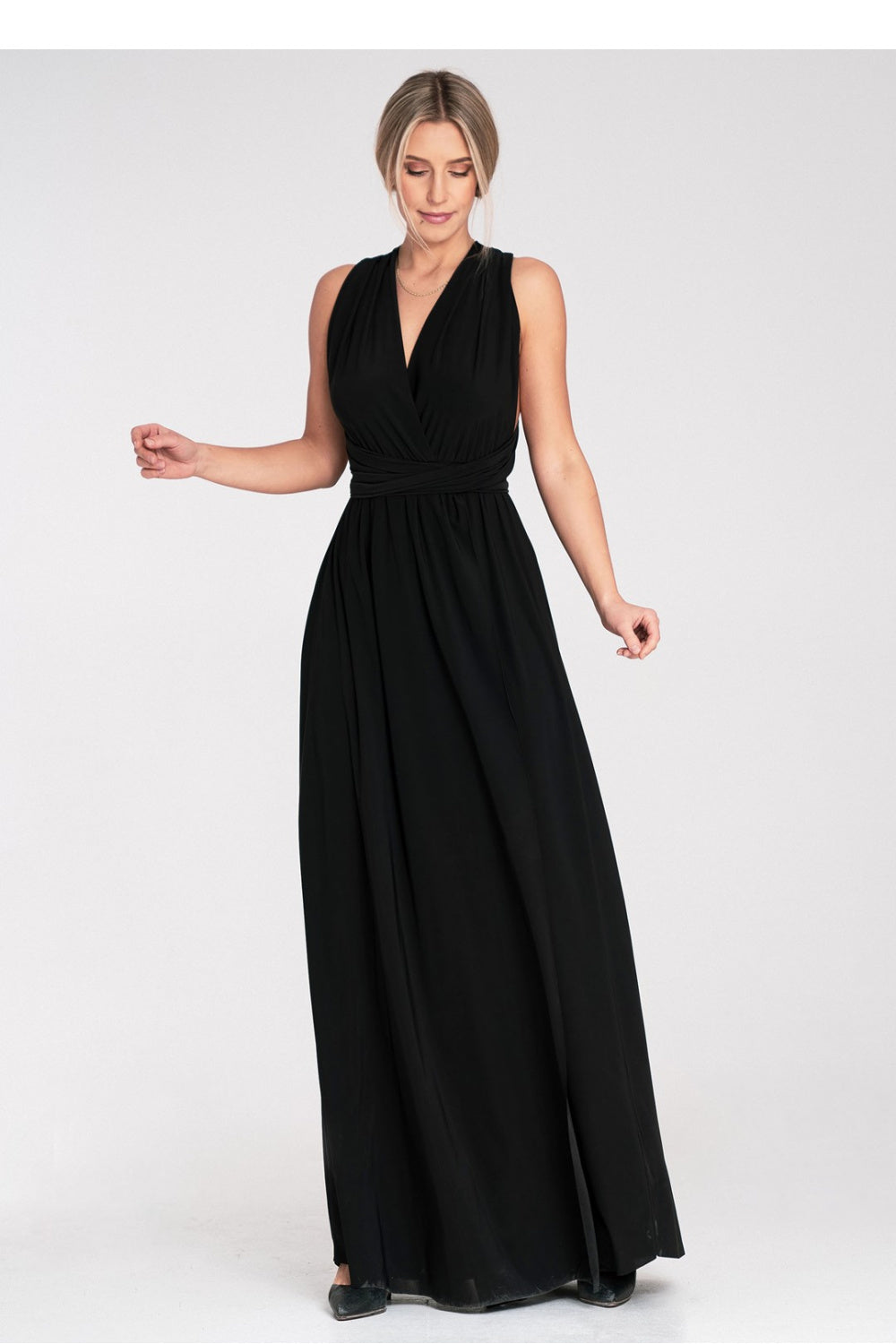 Long dress M1105 – Figl, Black – Dress