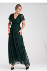 Long dress M1103 – Figl, Green – Dress – image 2