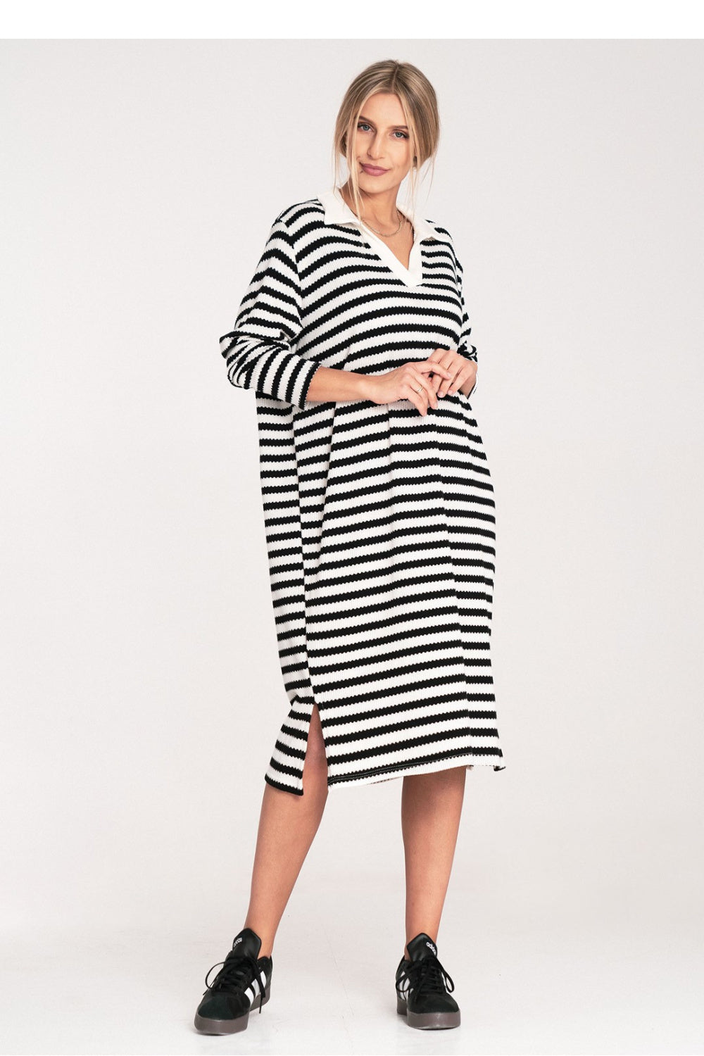 Day Dress M1098 – Figl, Black White – Day Dress