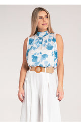 Blouse M1143 – Figl, Blue – Blouse