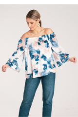 Blouse M1142 – Figl, Blue – Blouse