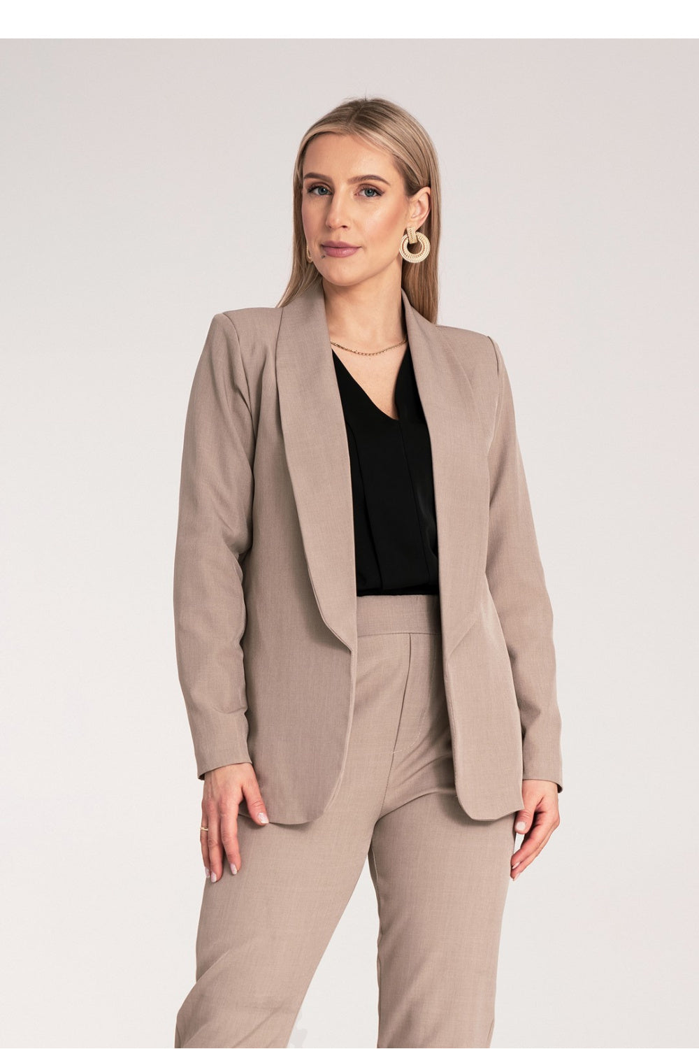 Jacket M1175 – Figl, Dark Beige – Jacket