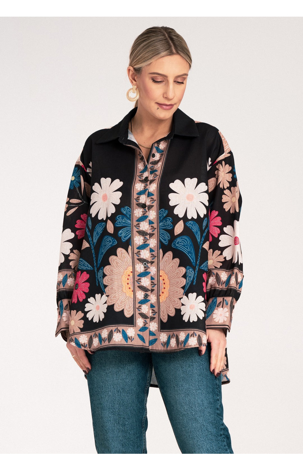 Long sleeve shirt M1147 – Figl – Shirt – image 4