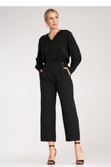 Women's Trousers M1132 – Figl, Black – Pants – image 2