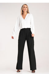 Women's Trousers M1129 – Figl, Black – Pants – image 2