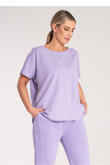 T-shirt M1164 – Figl, Violet – T-Shirt – image 2
