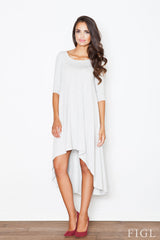 Day Dress M392 – Figl, Grey 1 – Day Dress – image 3