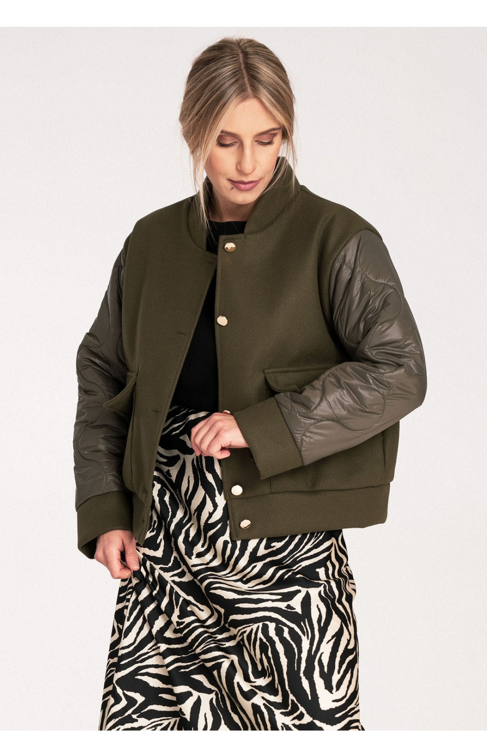 Jacket M1097 – Figl, Olive – Jacket – image 2