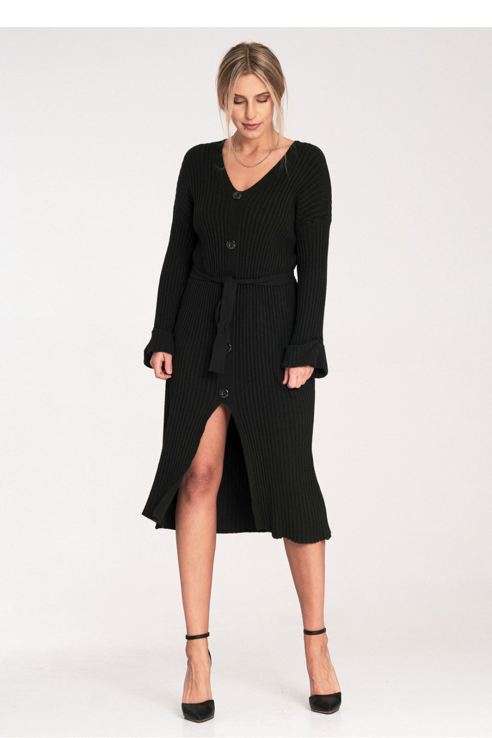 Day Dress M1095 – Figl, Black – Day Dress – image 2