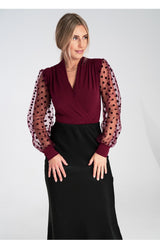 Shapewear Body M1082 – Figl, Burgundy – Bodysuit – image 3