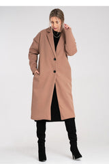 Coat M1111 – Figl, Beige – Coat – image 3