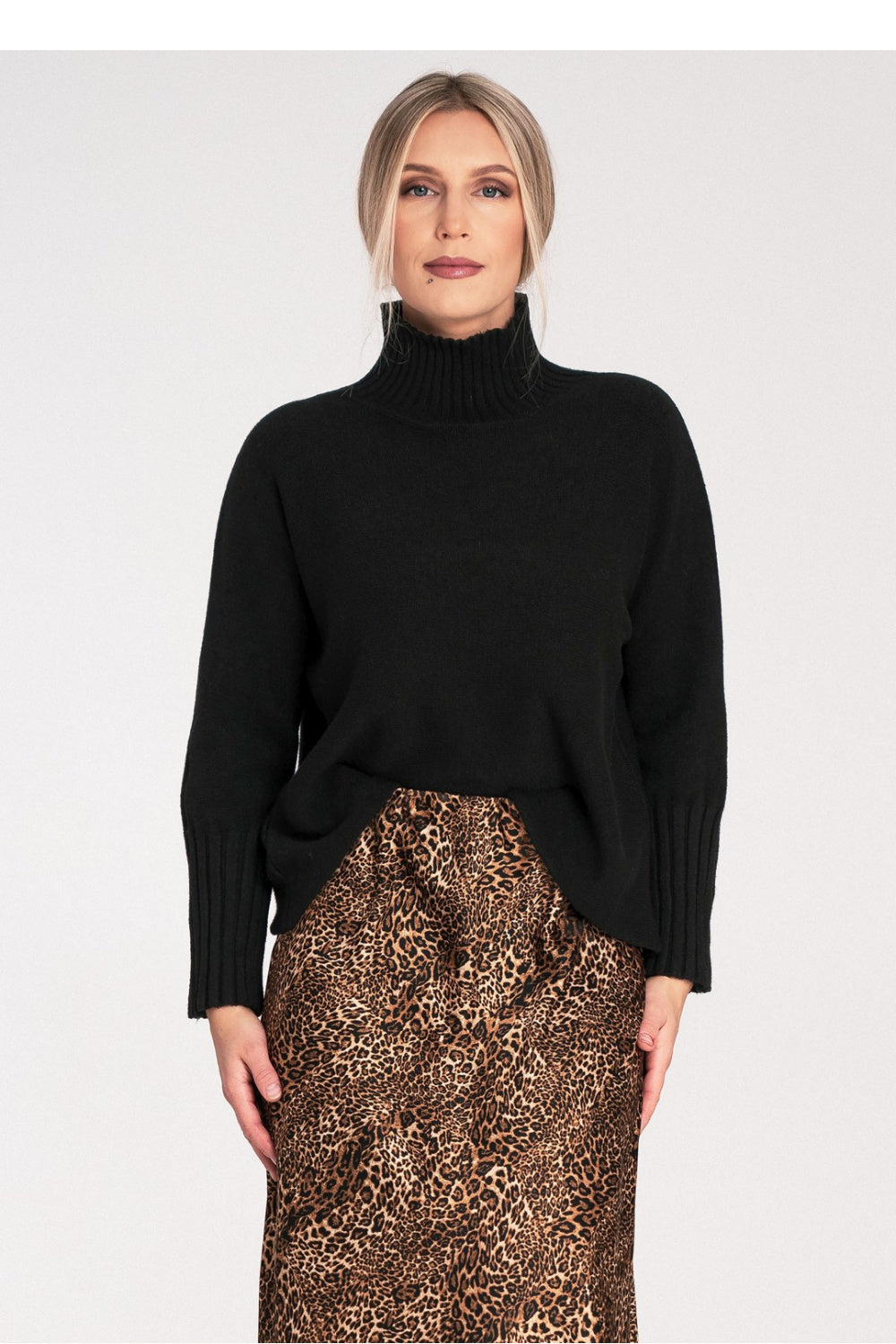 Turtleneck M1101 – Figl, Black – Turtleneck