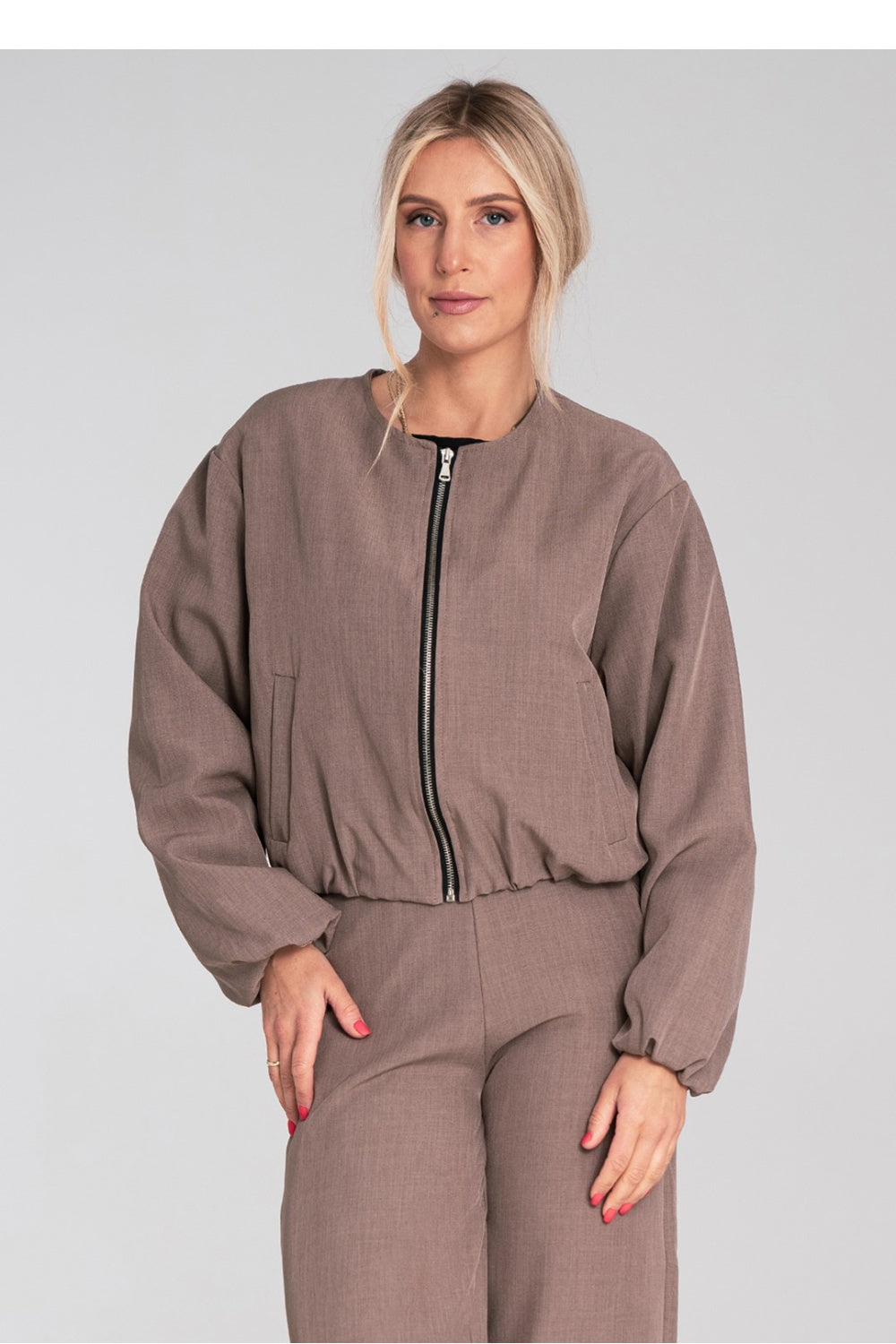 Jacket M1198 – Figl, Brown – Jacket – image 3
