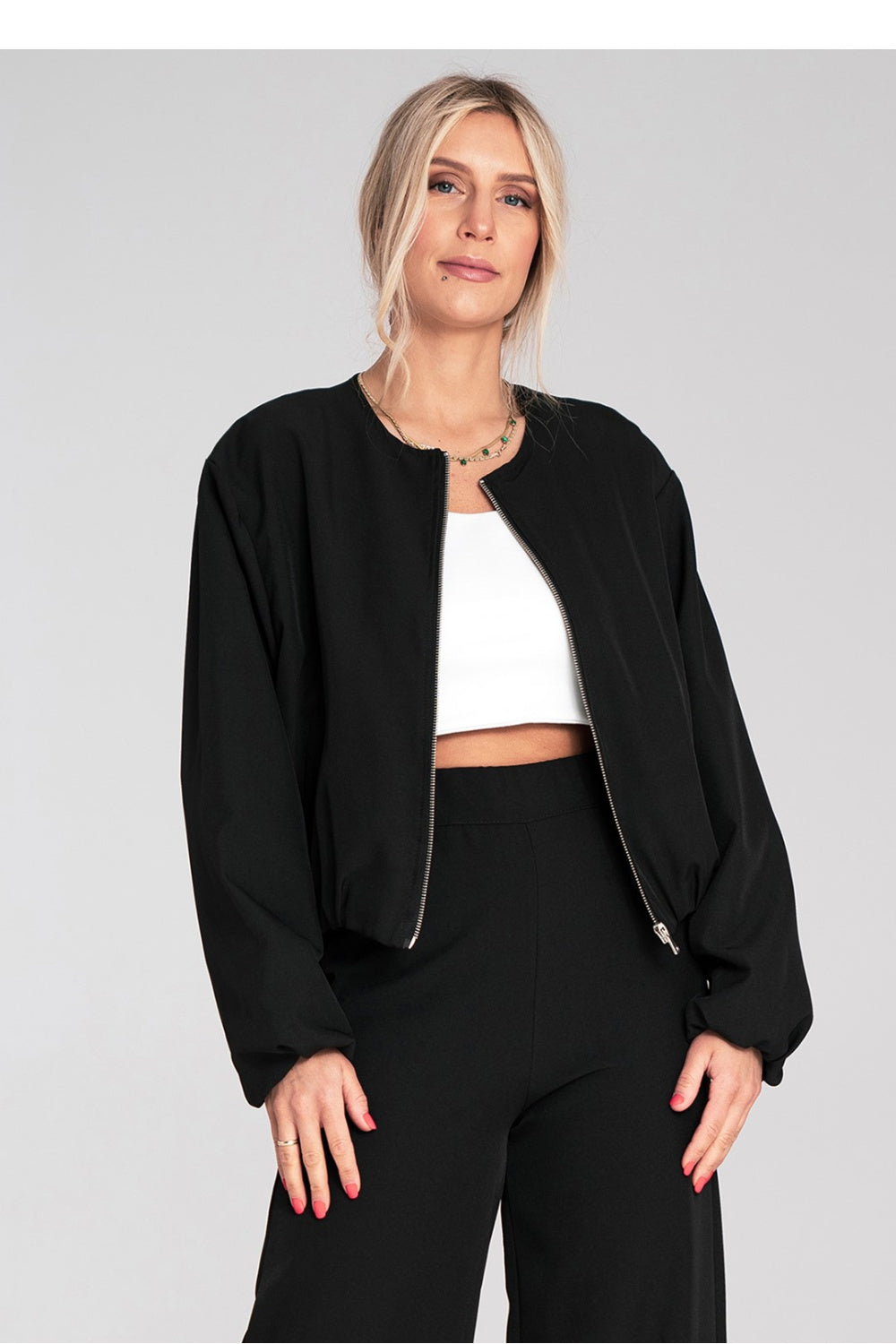 Jacket M1198 – Figl, Black – Jacket – image 4