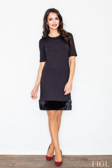 Day Dress M429 – Figl, Black – Day Dress – image 2