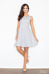 Day Dress M295 – Figl, Grey – Day Dress