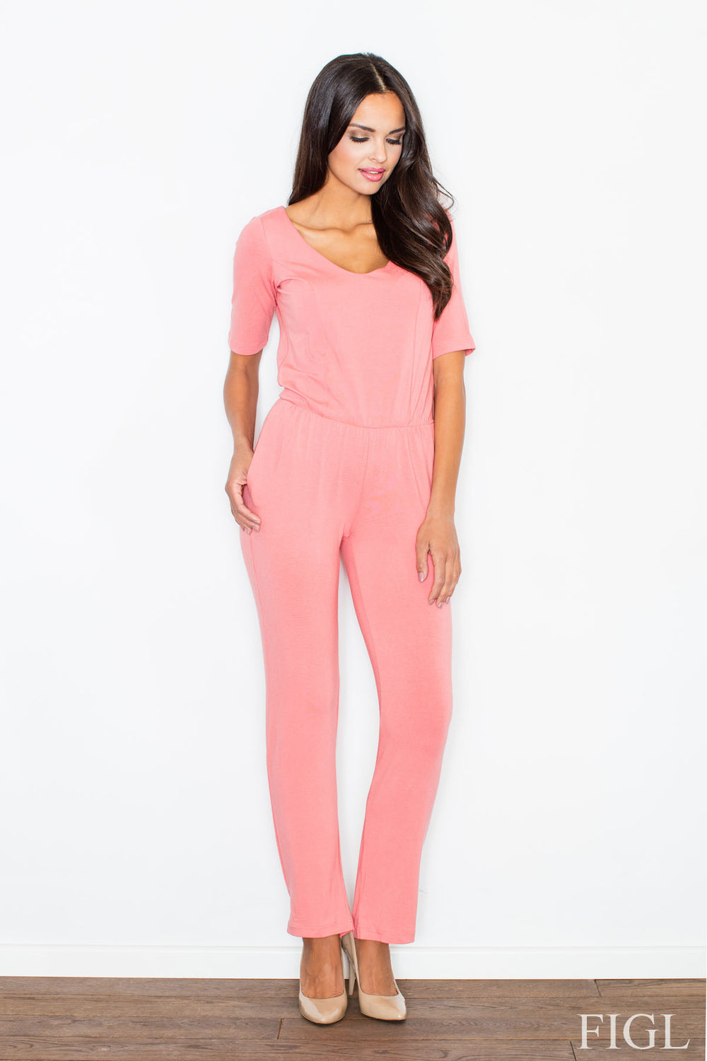 Suit M262 – Figl, Pink – Jumpsuit – image 3
