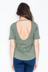 Blouse M436 – Figl, Green – Blouse – image 2