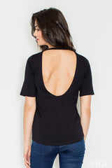 Blouse M436 – Figl, Black – Blouse – image 3