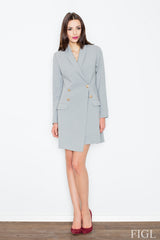 Day Dress M447 – Figl, Grey – Day Dress
