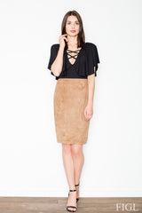 Skirt M460 – Figl, Brown – Skirt – image 3
