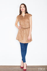 Day Dress M451 – Figl, Brown – Day Dress – image 2