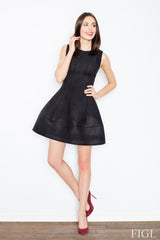 Day Dress M457 – Figl, Black – Day Dress – image 2
