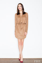 Day Dress M454 – Figl, Brown – Day Dress – image 2