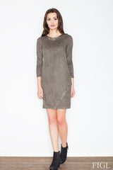 Day Dress M455 – Figl, Green – Day Dress – image 2
