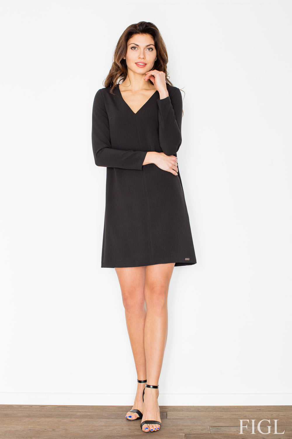 Day Dress M471 – Figl, Black – Day Dress – image 2