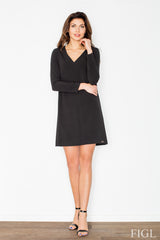 Day Dress M471 – Figl, Black – Day Dress – image 2