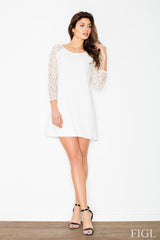 Evening dress M470 – Figl, Ecru – Evening Dress