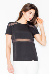 Blouse M468 – Figl, Black – Blouse – image 2