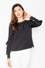 Blouse M466 – Figl, Black – Blouse – image 3